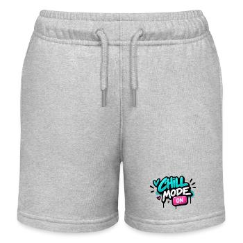 Chillmodus Neon Graffiti - Kinder Organic Joggingshorts Mini Bolter von Stanley/Stella - Grau meliert - Vorne