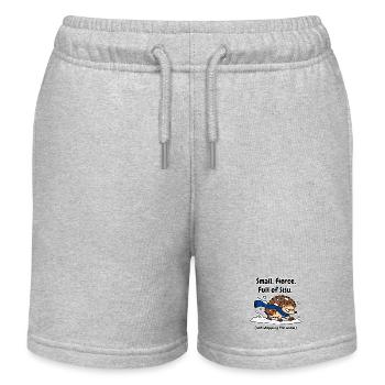 Voll mit Sisu finnischen Igeln - Kinder Organic Joggingshorts Mini Bolter von Stanley/Stella - Grau meliert - Vorne