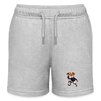 JRT Fussball - Kinder Organic Joggingshorts Mini Bolter von Stanley/Stella - Grau meliert - Vorne