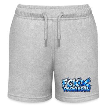 Kampf Parkinson Graffiti - Kinder Organic Joggingshorts Mini Bolter von Stanley/Stella - Grau meliert - Vorne