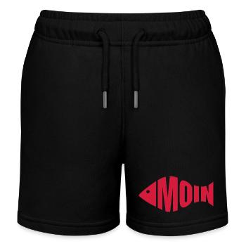 Moin - Fischkopf - Kinder Organic Joggingshorts Mini Bolter von Stanley/Stella - Schwarz - Vorne