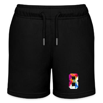 NUMMER 8 JAHRE ALT 8. GEBURTSTAG - Kinder Organic Joggingshorts Mini Bolter von Stanley/Stella - Schwarz - Vorne