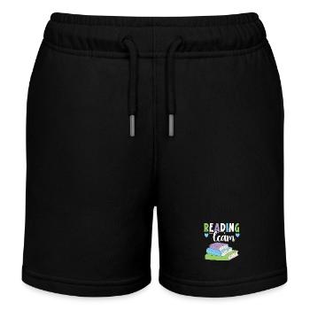 Lesen oder nicht lesen - eine dumme Frage - Kinder Organic Joggingshorts Mini Bolter von Stanley/Stella - Schwarz - Vorne