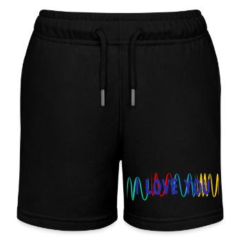 VALENTINSTAG. ICH LIEBE DICH. ICH LIEBE DICH. LIEBE. LIEBE - Kinder Organic Joggingshorts Mini Bolter von Stanley/Stella - Schwarz - Vorne