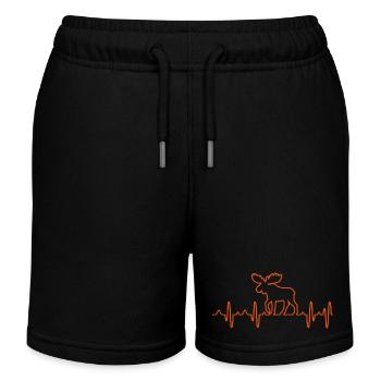 elch - Kinder Organic Joggingshorts Mini Bolter von Stanley/Stella - Schwarz - Vorne