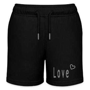 VALENTINSTAG. ICH LIEBE DICH. ICH LIEBE DICH. LIEBE. LIEBE - Kinder Organic Joggingshorts Mini Bolter von Stanley/Stella - Schwarz - Vorne