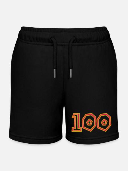 100. 100 ANS. 100e ANNIVERSAIRE. ANNIVERSAIRE 100 - Short de jogging enfant bio Stanley/Stella - noir