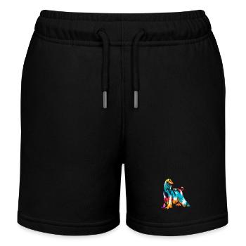 Geschmeidiger Windhund Rennsport - Kinder Organic Joggingshorts Mini Bolter von Stanley/Stella - Schwarz - Vorne