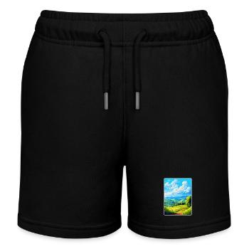Upper Palatinate Germany Vintage Travel Poster WPA - Kids Organic Sweat Shorts by Stanley/Stella - black - Front