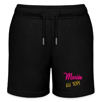 ICH KANN NICHT, ICH BIN VERHEIRATET - Kinder Organic Joggingshorts Mini Bolter von Stanley/Stella - Schwarz - Vorne