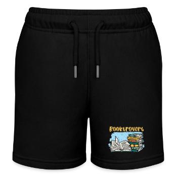 Lesen ist magisch Bücher lesen Buch lesen - Kinder Organic Joggingshorts Mini Bolter von Stanley/Stella - Schwarz - Vorne