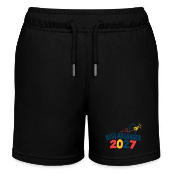 Kita-Abgänger 2027 - Kinder Organic Joggingshorts Mini Bolter von Stanley/Stella - Schwarz - Vorne