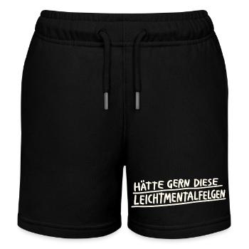 Leichtmentalfelgen Wortspiel - Kinder Organic Joggingshorts Mini Bolter von Stanley/Stella - Schwarz - Vorne