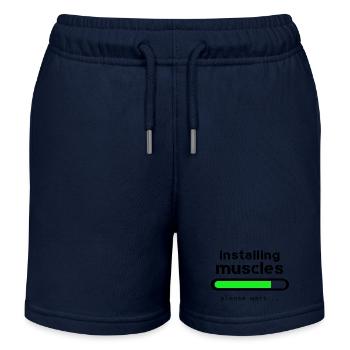 Aufbau von Muskeln - Kinder Organic Joggingshorts Mini Bolter von Stanley/Stella - Navy - Vorne