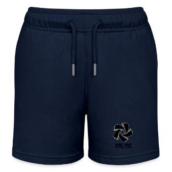 Spiral Tribe - Kids Organic Sweat Shorts by Stanley/Stella - navy - Front