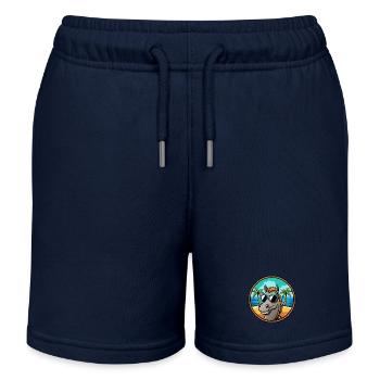 Pferd Lustig Cartoon Sommer Strand Sonnenbrille Cool - Kinder Organic Joggingshorts Mini Bolter von Stanley/Stella - Navy - Vorne