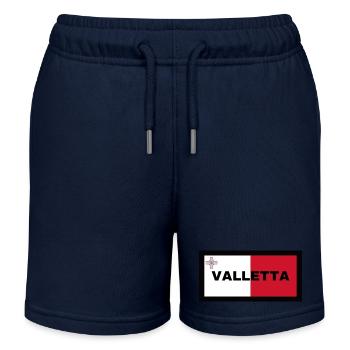 La Valette à Malte Drapeau - Short de jogging enfant bio Stanley/Stella - bleu marine - Devant
