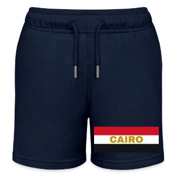 Kairo-Stadt in ägyptischen Flaggenfarben - Kinder Organic Joggingshorts Mini Bolter von Stanley/Stella - Navy - Vorne