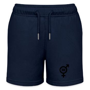 Gender Equality Symbol Emancipation Equality - Kids Organic Sweat Shorts by Stanley/Stella - navy - Front