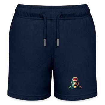Big Foot Cartoon Figur Buntes Haustier Tier - Kinder Organic Joggingshorts Mini Bolter von Stanley/Stella - Navy - Vorne