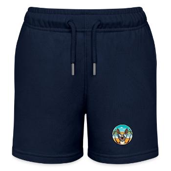 Spielzeug Manchester Terrier Hunderasse Cartoon Strand - Kinder Organic Joggingshorts Mini Bolter von Stanley/Stella - Navy - Vorne
