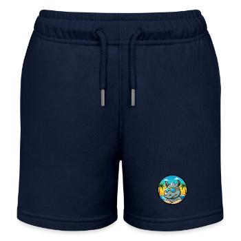 Rhino Lustige Cartoon Sommer Strand Sonnenbrille Cool - Kinder Organic Joggingshorts Mini Bolter von Stanley/Stella - Navy - Vorne