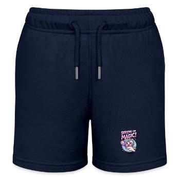 Serving Up Some Magic! - Kids Organic Sweat Shorts by Stanley/Stella - navy - Front