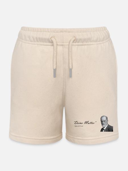 "Deine Mutter" Sigmund freund - Kinder Organic Joggingshorts Mini Bolter von Stanley/Stella - Natur