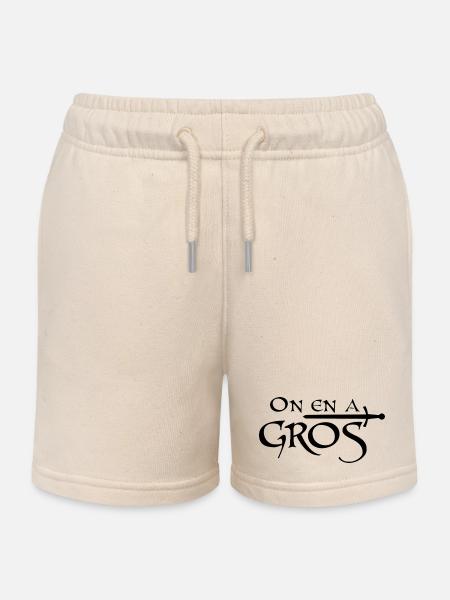 On en a gros - Short de jogging enfant bio Stanley/Stella - écru doux