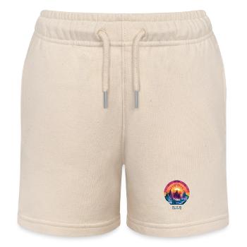 Sunrise Over Peaks - Kids Organic Sweat Shorts by Stanley/Stella - soft Ecru - Front