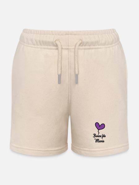 MAMIE. GRAND-MERE. FÊTE DES MÈRES - Short de jogging enfant bio Stanley/Stella - écru doux