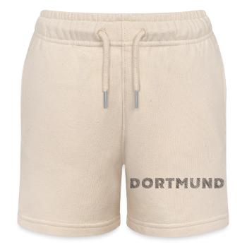 Dortmund German City NRW Hatching lettering - Kids Organic Sweat Shorts by Stanley/Stella - soft Ecru - Front