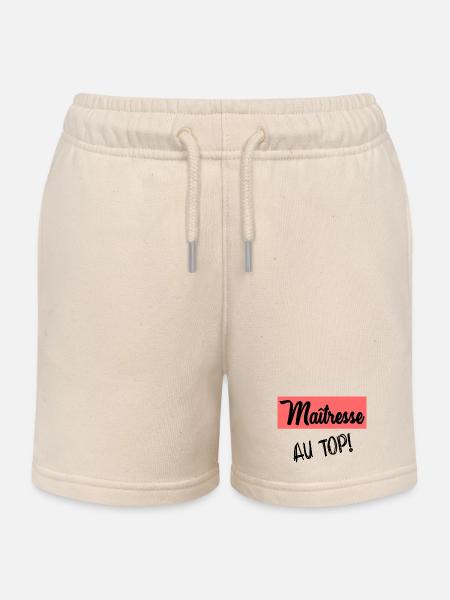 MERCI. MAÎTRESSE. MAÎTRE. MERCI MAÎTRESSE - Short de jogging enfant bio Stanley/Stella - écru doux