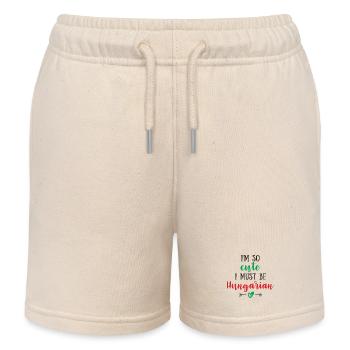 Ich bin so süß, ich muss ungarisch sein – Baby & Kinder - Kinder Organic Joggingshorts Mini Bolter von Stanley/Stella - Natur - Vorne