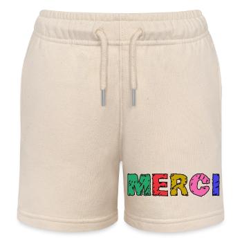 VIELEN DANK. GELIEBTE - Kinder Organic Joggingshorts Mini Bolter von Stanley/Stella - Natur - Vorne