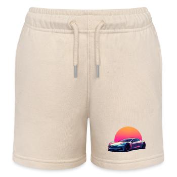 Elektrische Welle - Kinder Organic Joggingshorts Mini Bolter von Stanley/Stella - Natur - Vorne