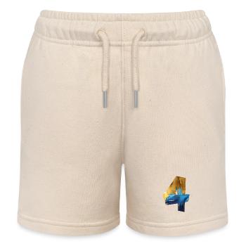 NR. 4 NUMMER 4 COOL 4. GEBURTSTAG - Kinder Organic Joggingshorts Mini Bolter von Stanley/Stella - Natur - Vorne