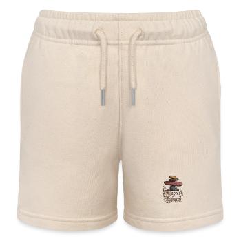 Meister der Steine - Kinder Organic Joggingshorts Mini Bolter von Stanley/Stella - Natur - Vorne