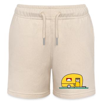 WOHNWAGEN. VAN. VAN. CAMPING CAR. - CAMPING. - ICH WAR HIER. - HUMOR. - Kinder Organic Joggingshorts Mini Bolter von Stanley/Stella - Natur - Vorne
