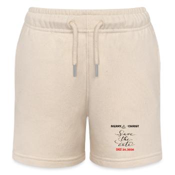 Merry Christmas - Kinder Organic Joggingshorts Mini Bolter von Stanley/Stella - Natur - Vorne