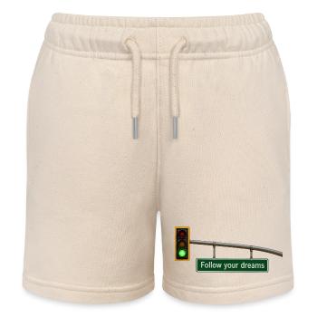 Follow Your Dreams – Ampel Motivation Geschenk - Kinder Organic Joggingshorts Mini Bolter von Stanley/Stella - Natur - Vorne