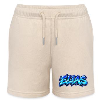ELIAS Graffiti Name Street Art Hip Hop 3D - Kinder Organic Joggingshorts Mini Bolter von Stanley/Stella - Natur - Vorne