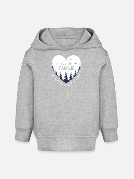 coolste Familie - Baby Organic Hoodie Baby Cruiser von Stanley/Stella - Grau meliert