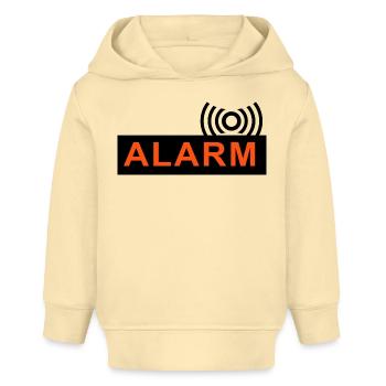Baby Alarm Radau Krach Lärm Sirene - Baby Organic Hoodie Baby Cruiser von Stanley/Stella - Creme - Vorne