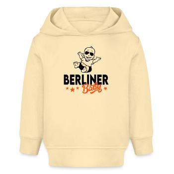 Baby Stadt Städte geboren in Berlin - Baby Organic Hoodie Baby Cruiser von Stanley/Stella - Creme - Vorne