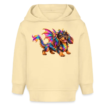Baby-Hoodie mit Dackel und Drachenmotiv