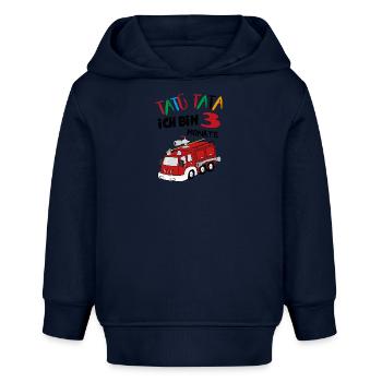 Baby Säugling Geburtstag Birthday 3 Monate - Baby Organic Hoodie Baby Cruiser von Stanley/Stella - Navy - Vorne