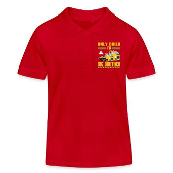 Big Brother Level Load Only Child Level Complete - Kinder Organic Poloshirt Mini Sprinter von Stanley/Stella - Rot - Vorne
