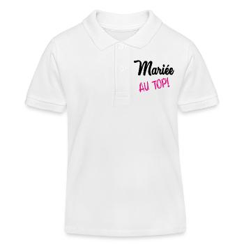 HEIRAT - Kinder Organic Poloshirt Mini Sprinter von Stanley/Stella - Weiß - Vorne