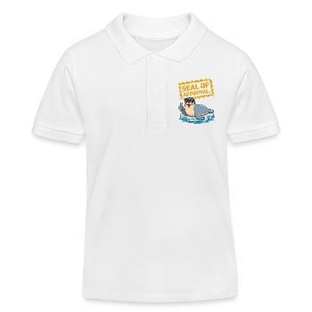 Gütesiegel - Kinder Organic Poloshirt Mini Sprinter von Stanley/Stella - Weiß - Vorne